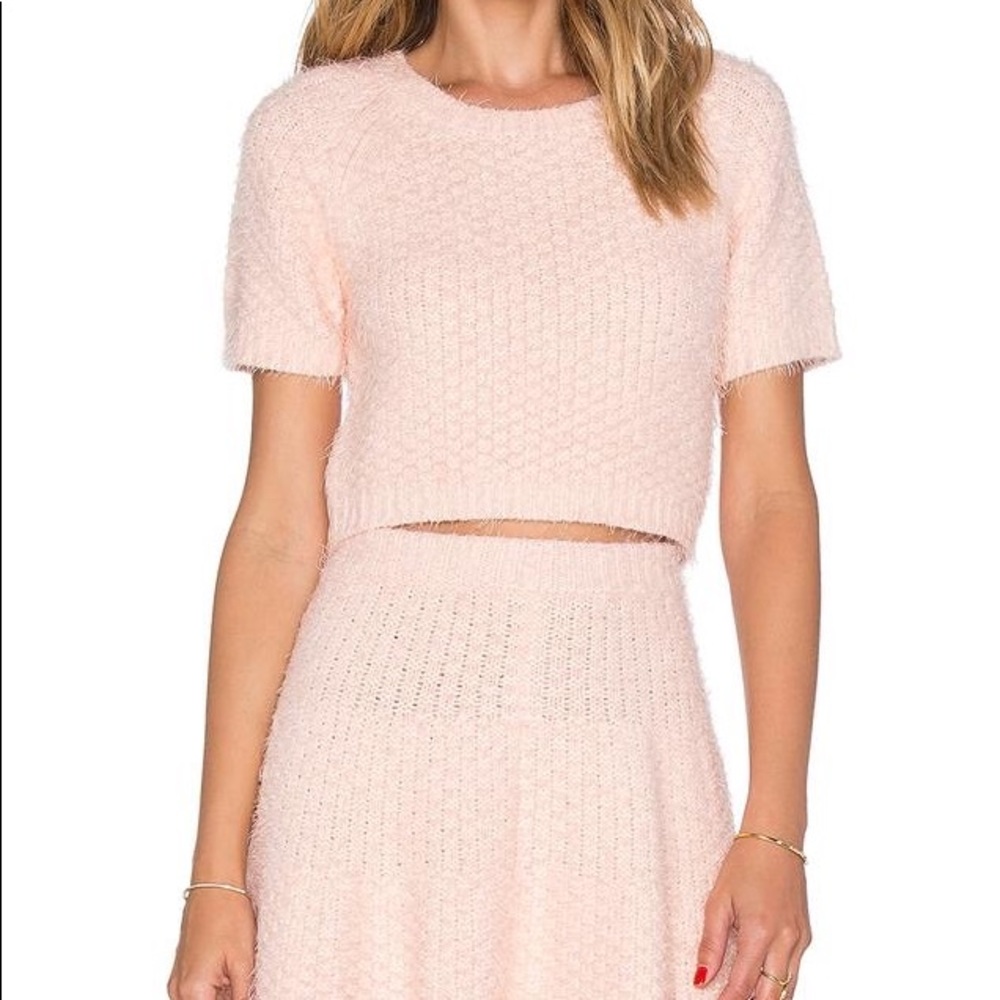 LOVERS+FRIENDS sweater top and skirt